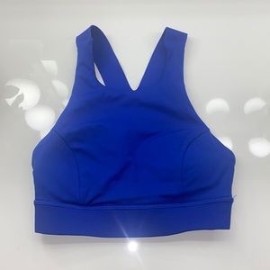 Royal blue lulu sports bra